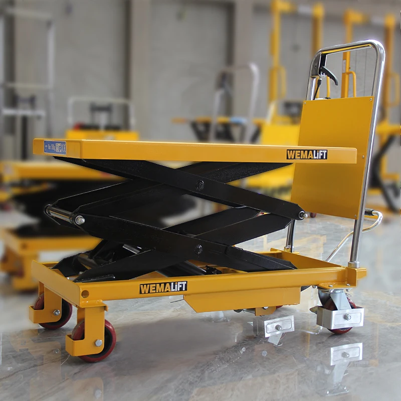 Pt гидравлический подъемник под заказ, размер стола, ручной подъемник, двойной ножничный подъемник