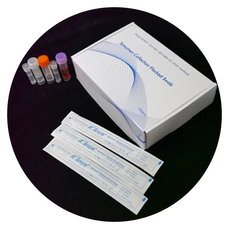Media vtm viral transport swab medium with flocked swab, disposable virus sampling swab kits