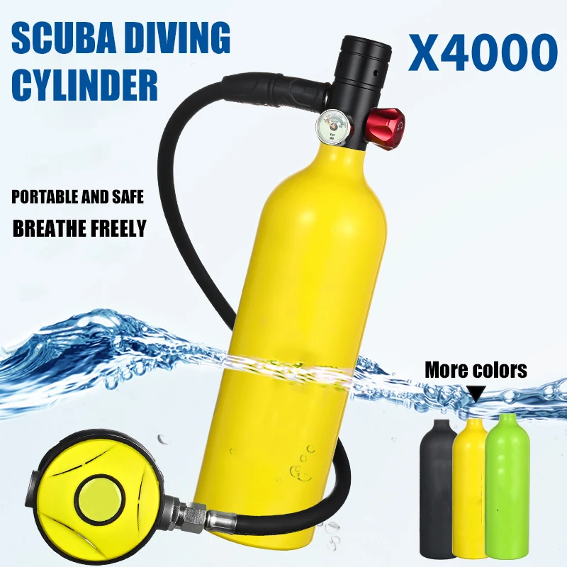 Oxygen Cylinder Scuba Tank with Mask Diving Equipment Professional Underwater Breath Equipment Set