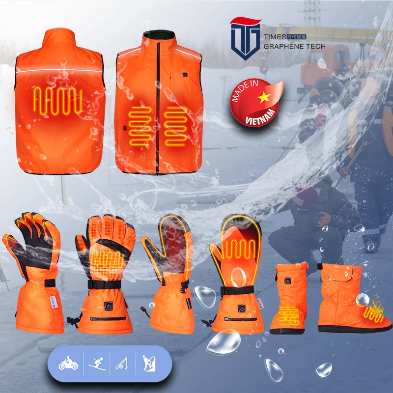 Lithium Battery Rechargeable Foot Insole Warmer Electric Heating Thermal Insoles Usb Heated Insoles For Shoes