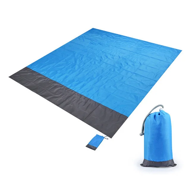Portable Sand Proof  Beach Mat Lightweight Waterproof Beach Blanket For Outdoor Camping