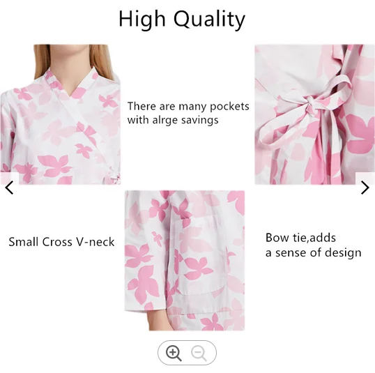 35% Cotton 65%Polyester Patient Uniform Reusable Printing Women Hospital Patient Gown