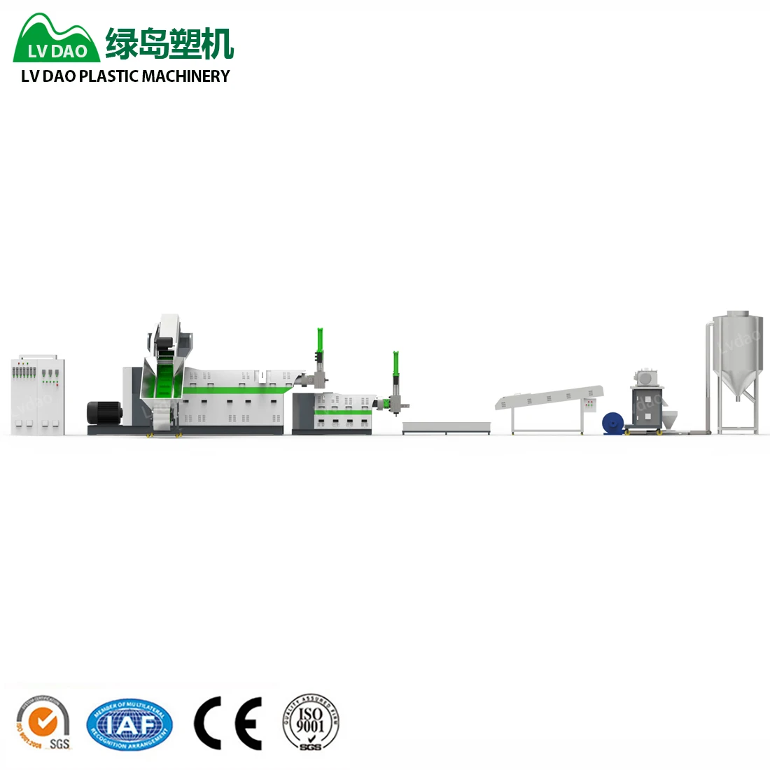 Lvdao pe pp wet film plastic recycling machine film washing line 180mm two stages recycling machine price