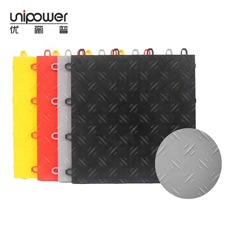 Сверхмощная профессиональная цветная напольная плитка для гаража 12x12 дюймов сцепляющаяся