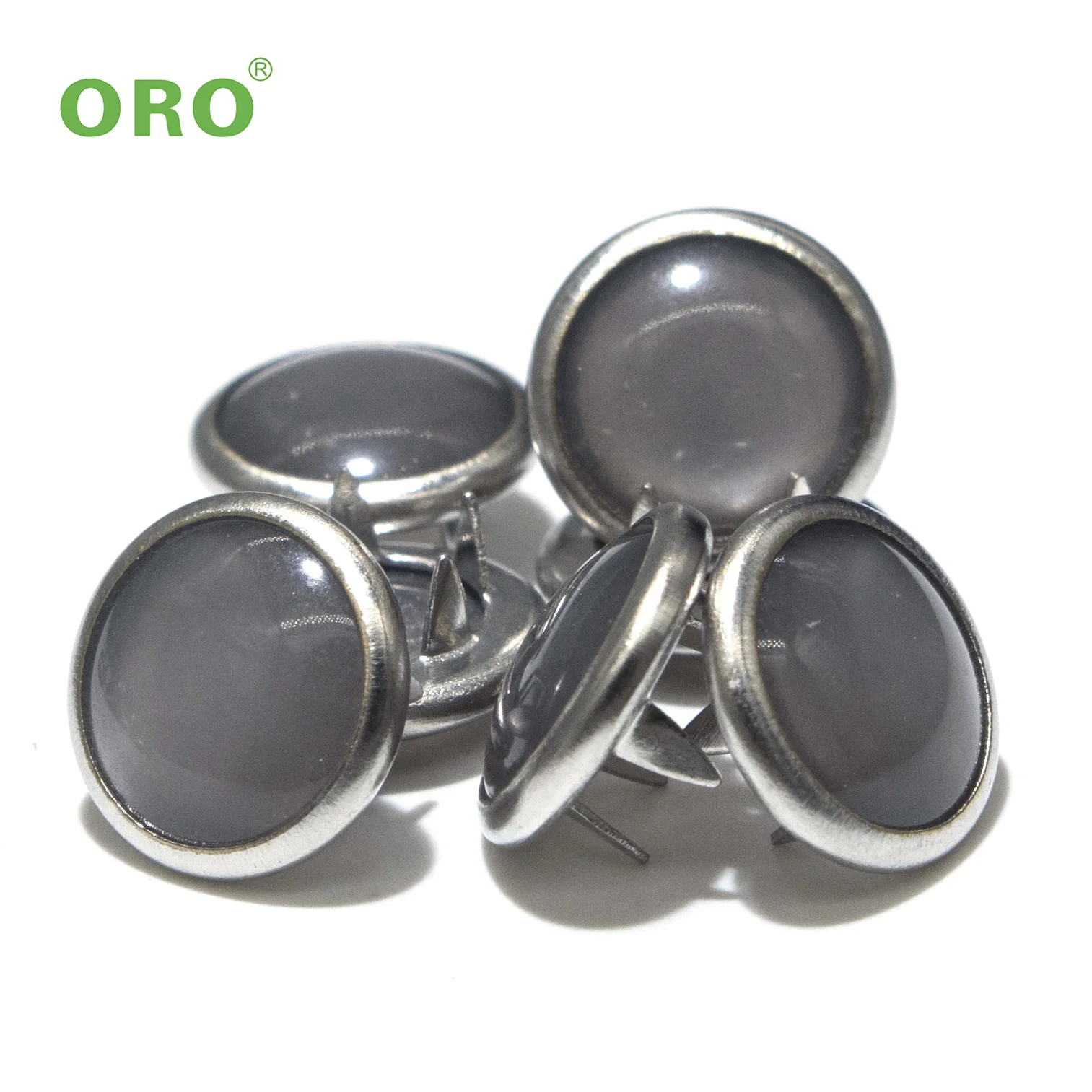 Заказной логотип жемчужная застежка жемчужные пятикрапажные медные застежки перламутровая застежка