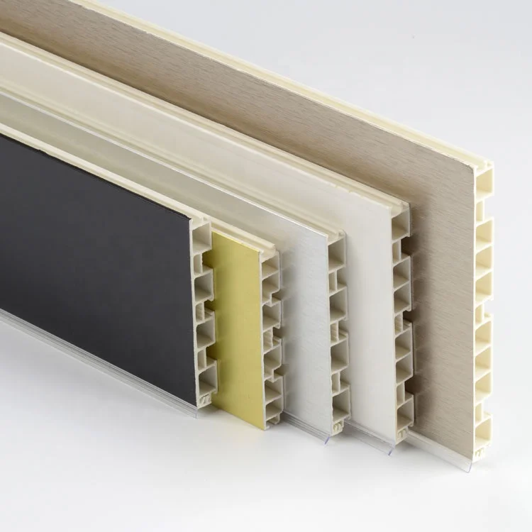 120mm Kitchen cabinet waterproof pvc plastic skirting board