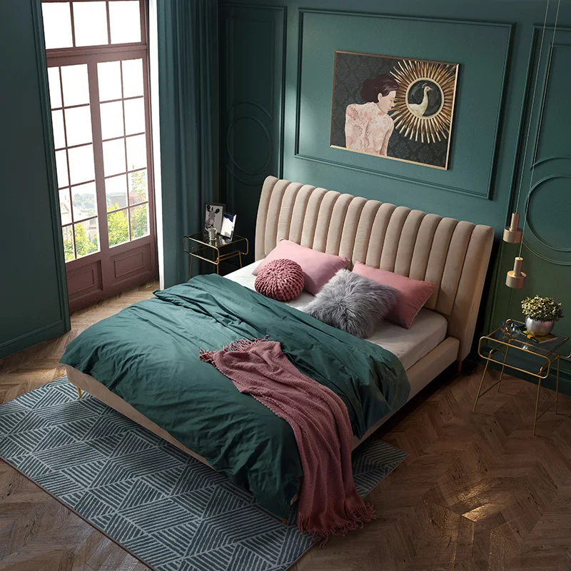 
Linsy Modern Wooden Bedroom Sets Double Super King Size Bed RBJ2A 