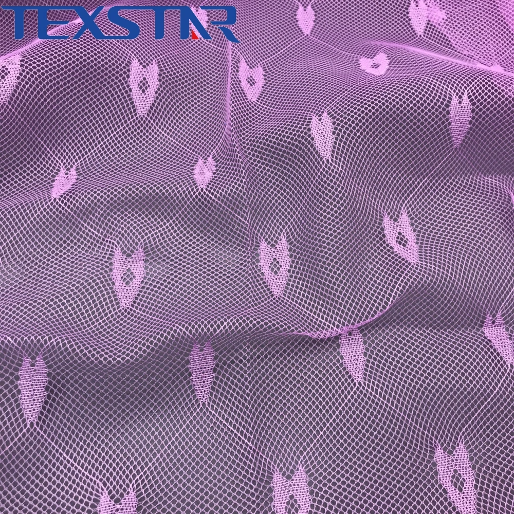 100% Polyester Jacquard Mosquito Net Mesh Material Fabric for Bed Net and Mosquito Curtain