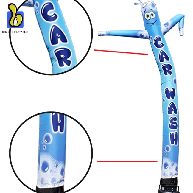 Factory Price Car Wash Air Dancer for Gas Station Welcome Balloon with air blower