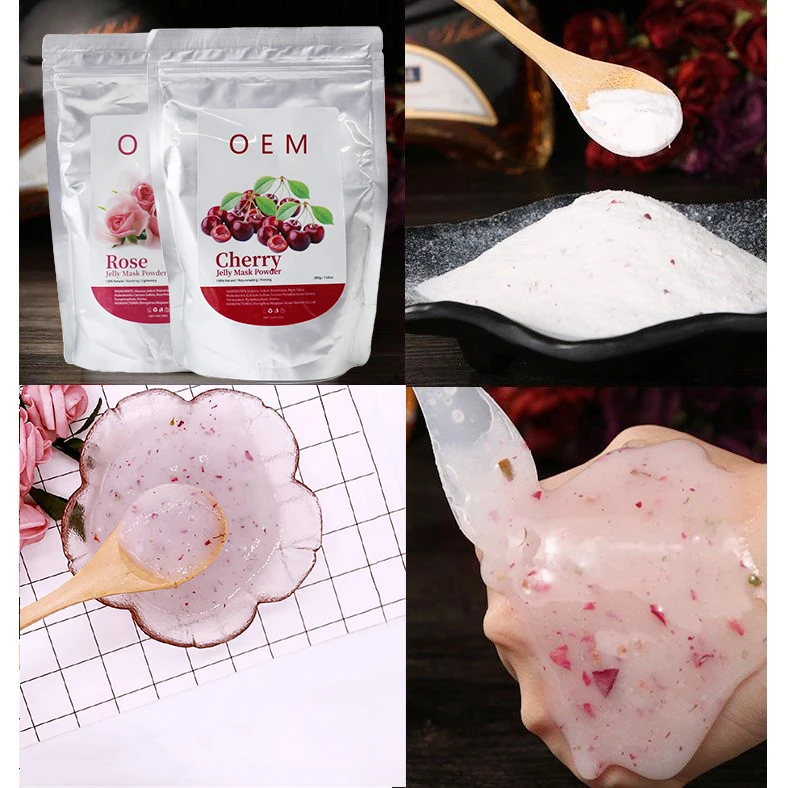 Face Rubber Crystal Gel Peel Off Facial Collagen Hydrojelly DIY Rubber Jelly Mask Powder