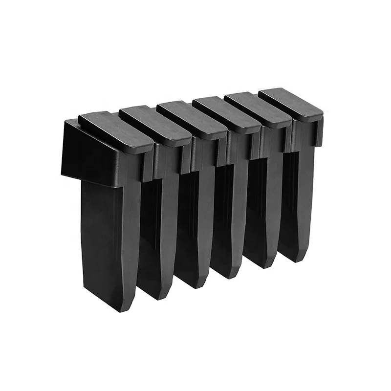 Wall Mag Display Storage Glock 17, 19, 26, 31, 32, 33, 34 Mags Detachable ABS 6 Standard Double Stack Magazine Rack Wall Mount
