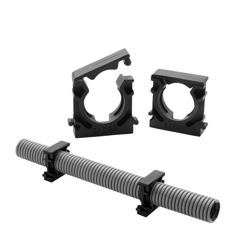 Electrical Wiring Cable Conduit Pipe Plastic Anchor Clamp Holder with Cover