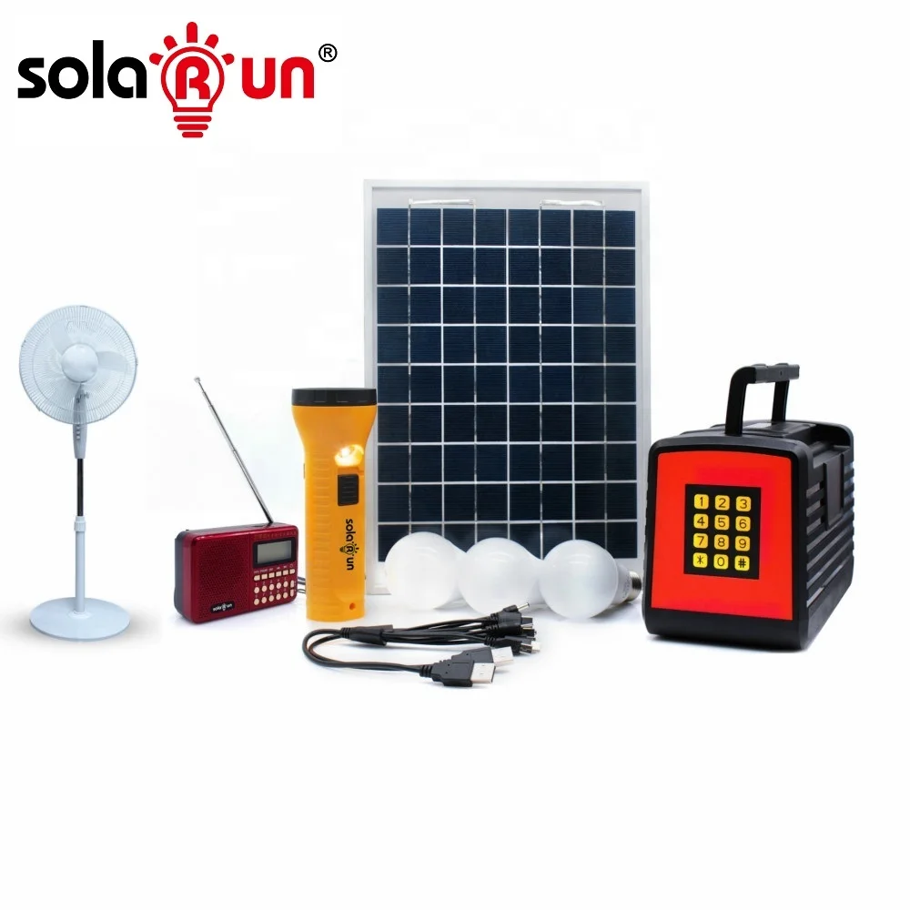 12v Battery Mini Solar Power System Can Run Tv, Fan, Fridge With Radio Mobile Solar Lighting Energy System Home