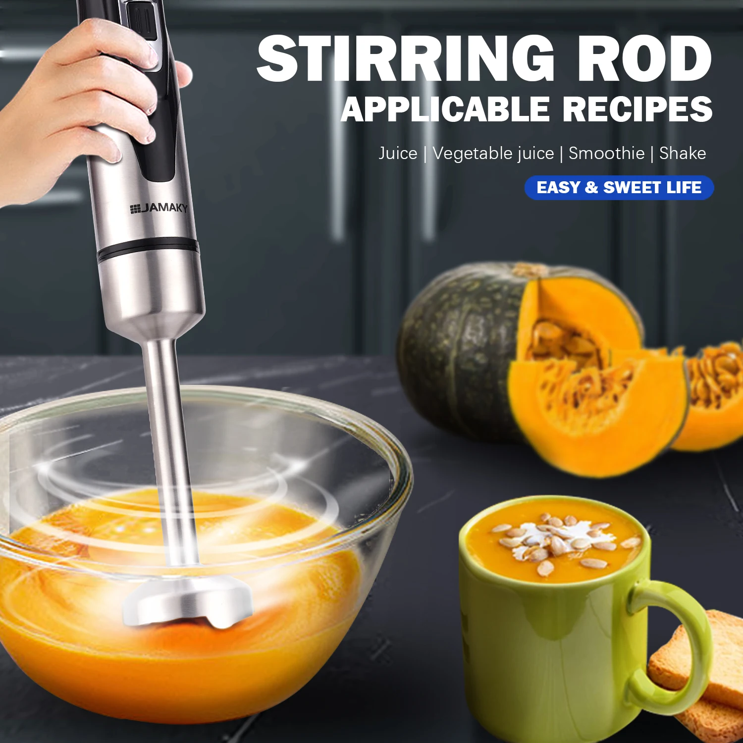 JMK Hot 4 in 1 blender set Electric Food Mixer Blender in Kitchen 2000W Electric Hand  For Household Mixer for meat