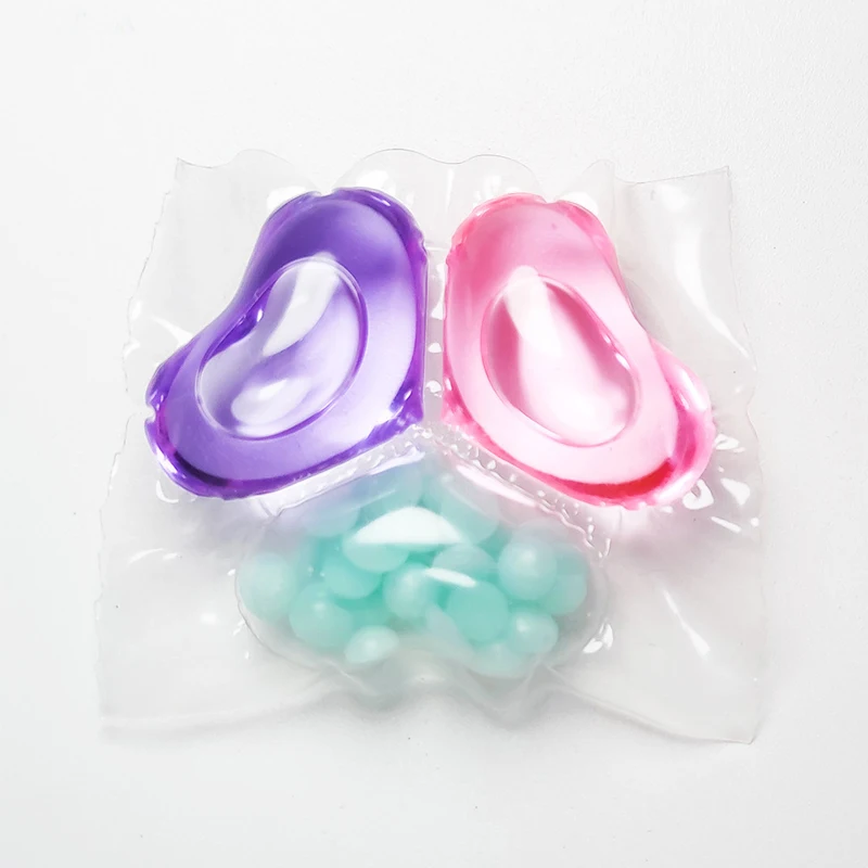 Wholesale Customizable  3-in-1 lasting fragrance Laundry Pods Organic Detergent Beads Natrual liquid Washing Capsules