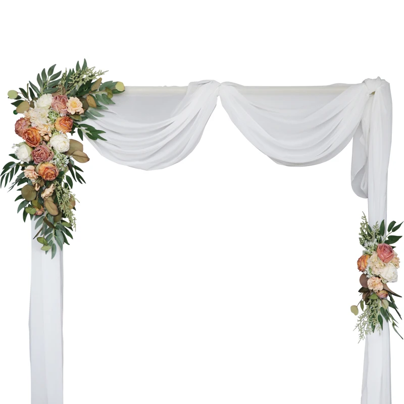 Amazon hot sale Wedding props Artificial arch flower decoration wedding layout welcome area Artificial flower art