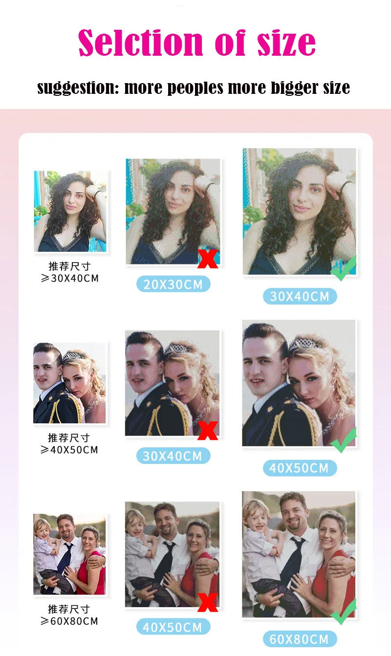 Factory Directly wholesale customize DIY 5D diamond puzzle canvas kit wall art 30*40 mosaic diamond painting set