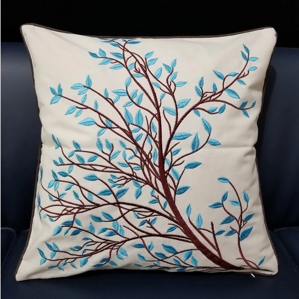 Wholesale hot Bedroom Decoration Luxury Pillow Cases, Oil Painting Tree Living Room Sofa Pillow Covers Interior Home Decor