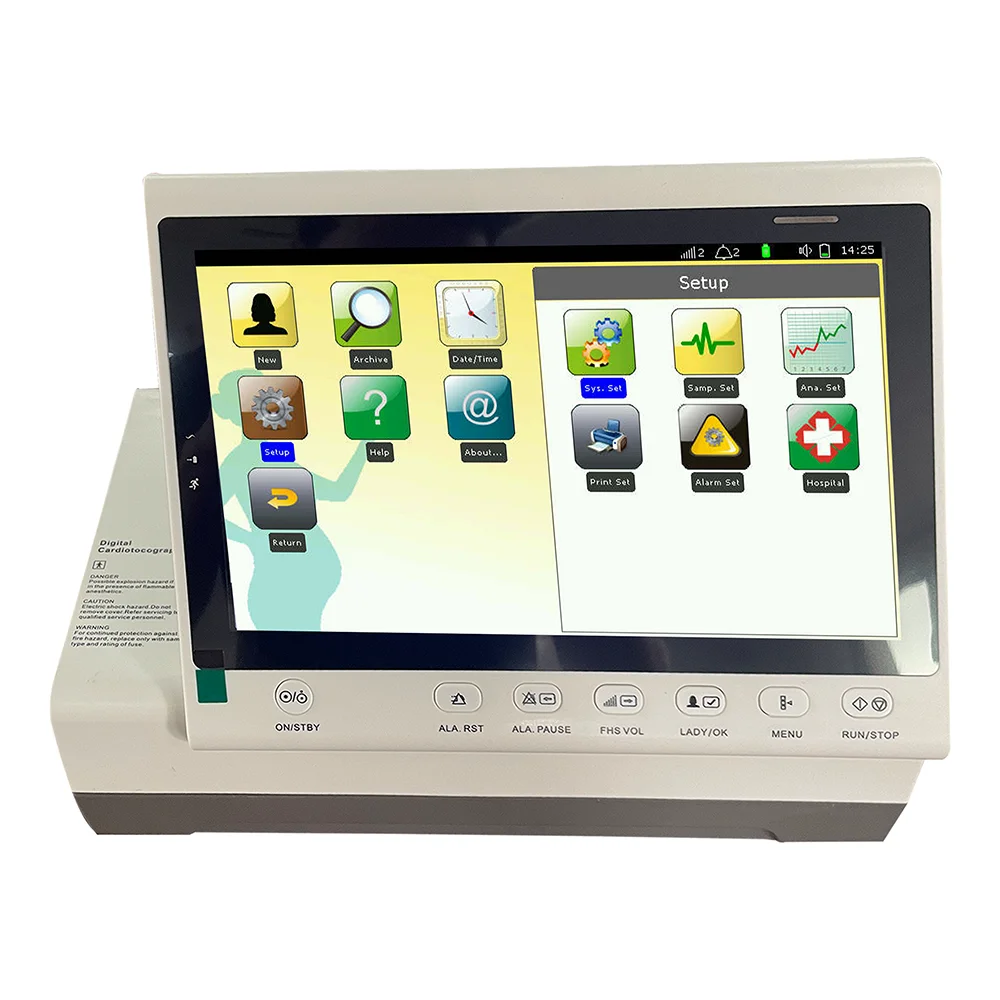 Hospital Folding Screen Maternal Fetal Monitors Cardiotocography CTG Machine