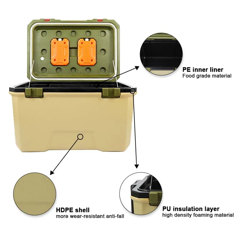 New Arrival 16L to 145L OEM Insulated set of fresh coolers cooler outdoor delivery aussie box marine thermal cooler