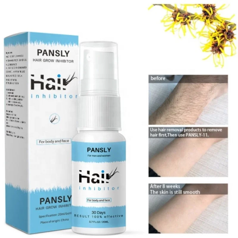 Hot selling PANSLY Leg Facial body hair growth inhibitor spray