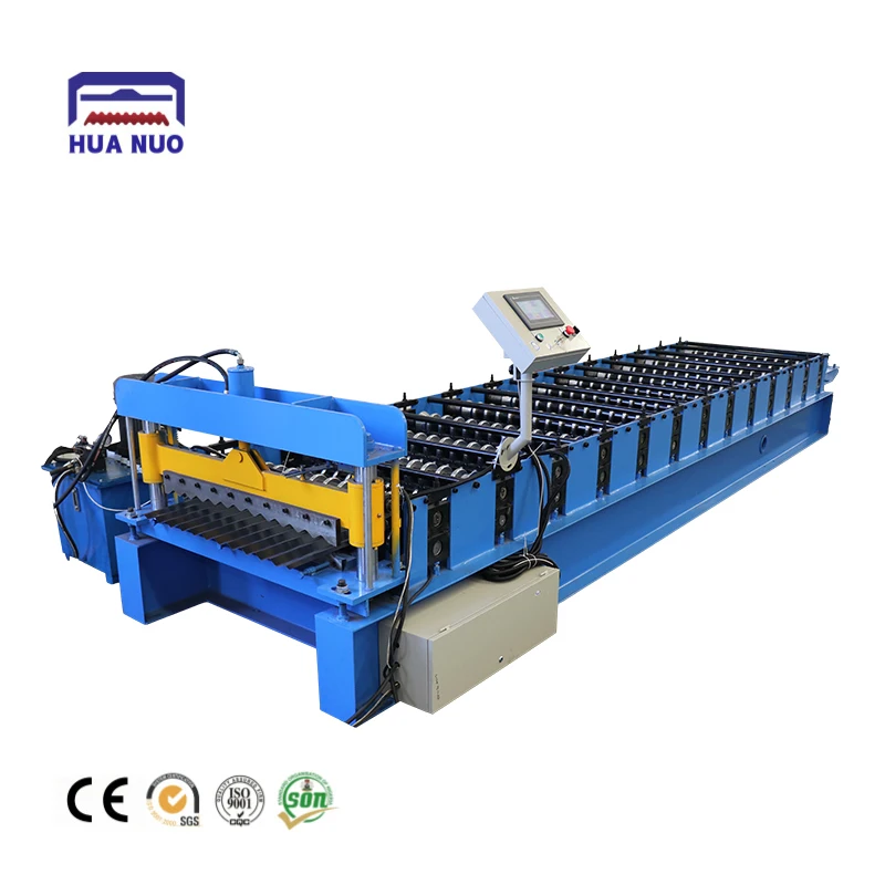 HUANUO Zinc Metal Steel Roofing Plate Sheet Making Forming Machine