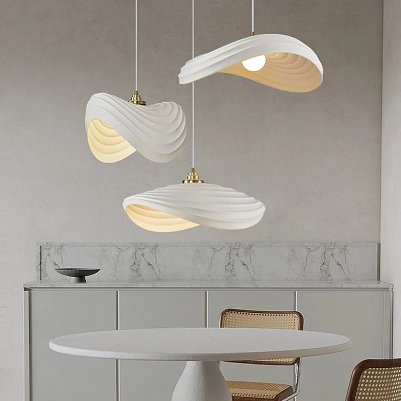 Japanese restaurant chandelier modern simple cream wind lamp Nordic creative living room lighting