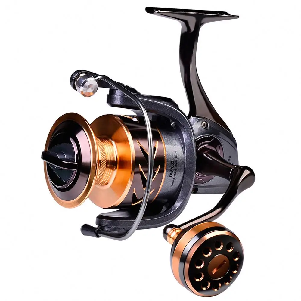Blue Blue 2000-7000 3+1bb Metal Fishing Reel 21kg Max Drag CNC Machining Spool Spinning Reel