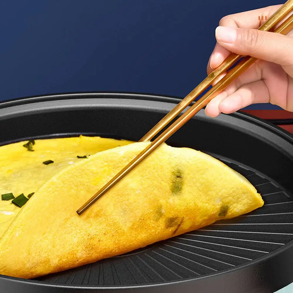 MeiShengFa OEM1300W household indoor round korean grill pan electric flat grills electric griddles