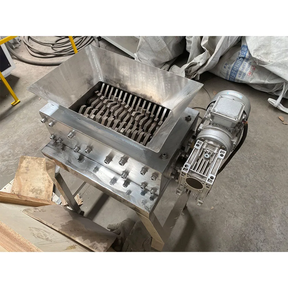 MUYBIEN Mini Shredding Chamber Small Double Shafts Shredder for YTB Video Streamer