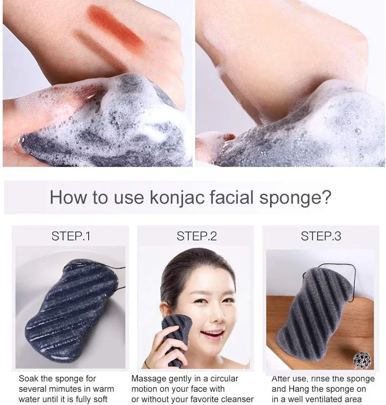 Wholesale Custom Large 100 Natural Organic Facial Wash Body Exfoliating Bath Konjac Sponge Baby For Bathing