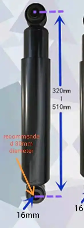 Shock up replacement parts Shock absorber for commercial washing machine