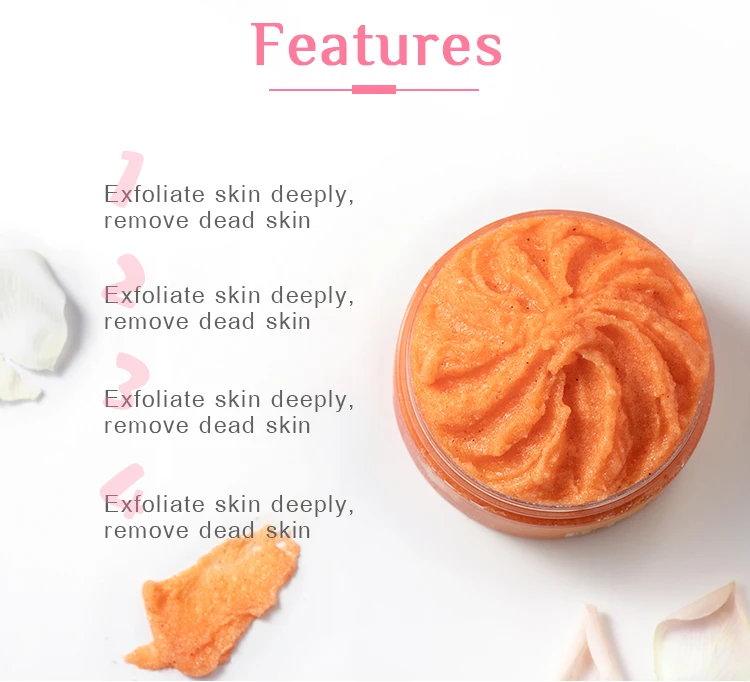 Free Sample Gommage Corporel 100% Natural Exfoliating Himalayan Salt Body Scrub Grapefruit Whitening Face Body Sugar Scrub