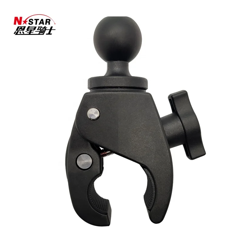 N-star Compatible with round tube 17-38mm big mouth clip mobile phone fixing bracket 1 inch ball head motorcycle accessories
