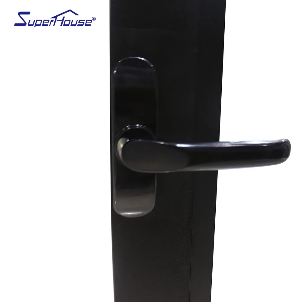 Impact resistance NOA FPA NFRC Dade testing commercial double glass black aluminum tilt and turn windows