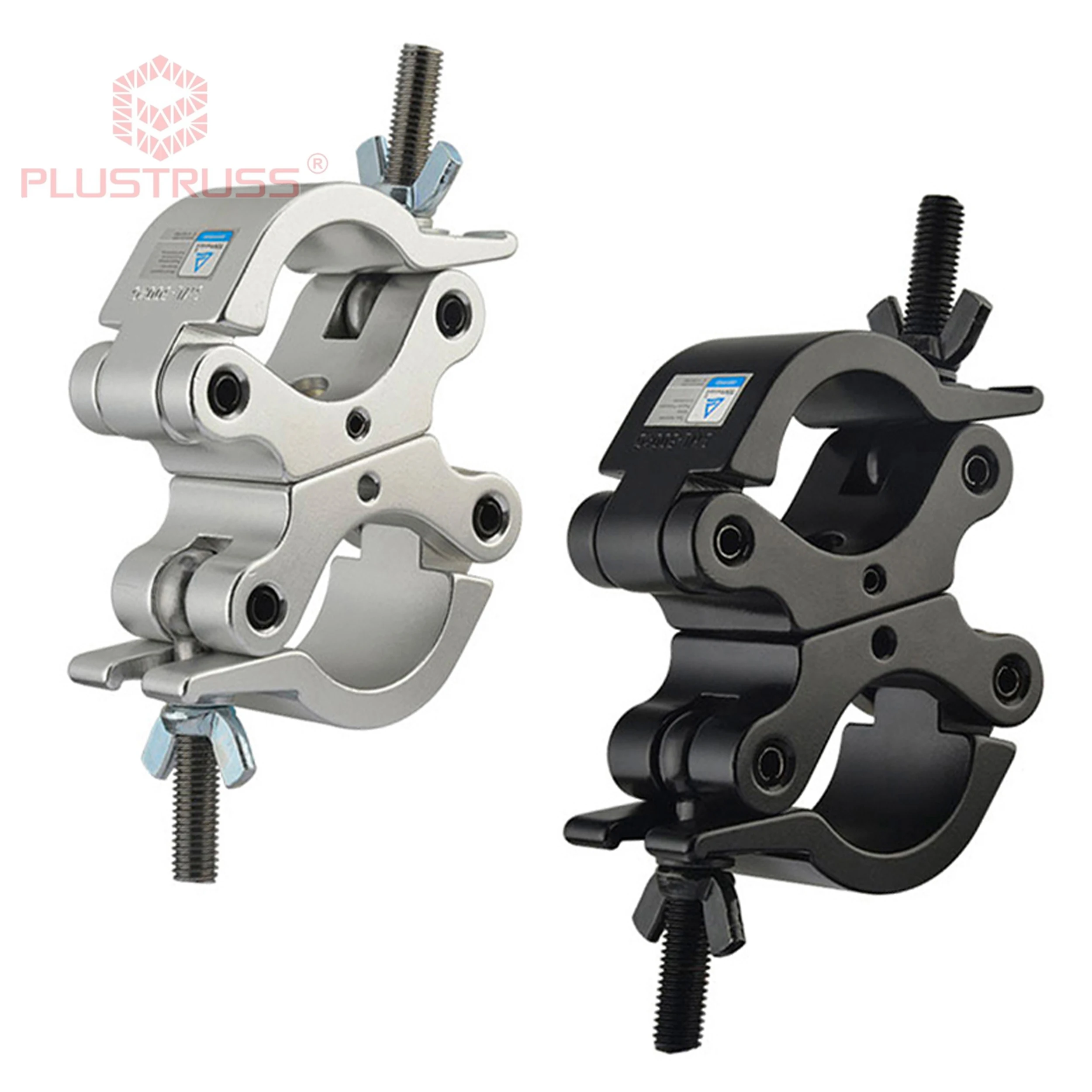 Tube 48-51mm Load 500kg Pipe Clamp Truss Hook Aluminum Stage Lighting Truss Clamp Hook Pro Swivel Clamp G5006U