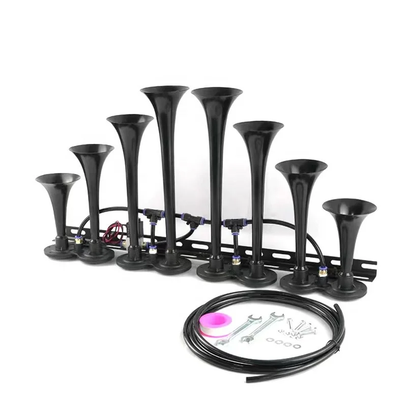 8 Trumpet Air Horn Vehicles Like Semi/pickup/rv/suv Air Horn 12V Fits 12v Iron Tweeter 5 Inch Trucks Train Bus Car 5 X 2 CE Rohs