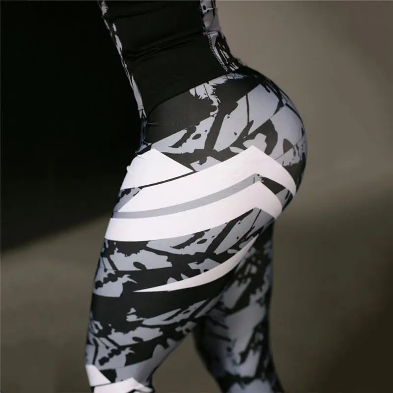 Sport Tights Yoga Leggings Fitness Yoga Pants Compression Women Sportswear Jogging Aerobic Gym Trousers Clothes Jersey
