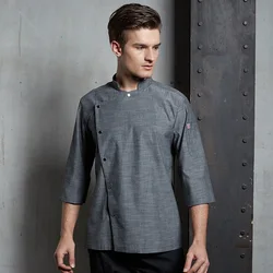 CHECKEDOUT ICE cool hot sale classic chef coats fast food uniforms women chef jacket for hotel and restaurant