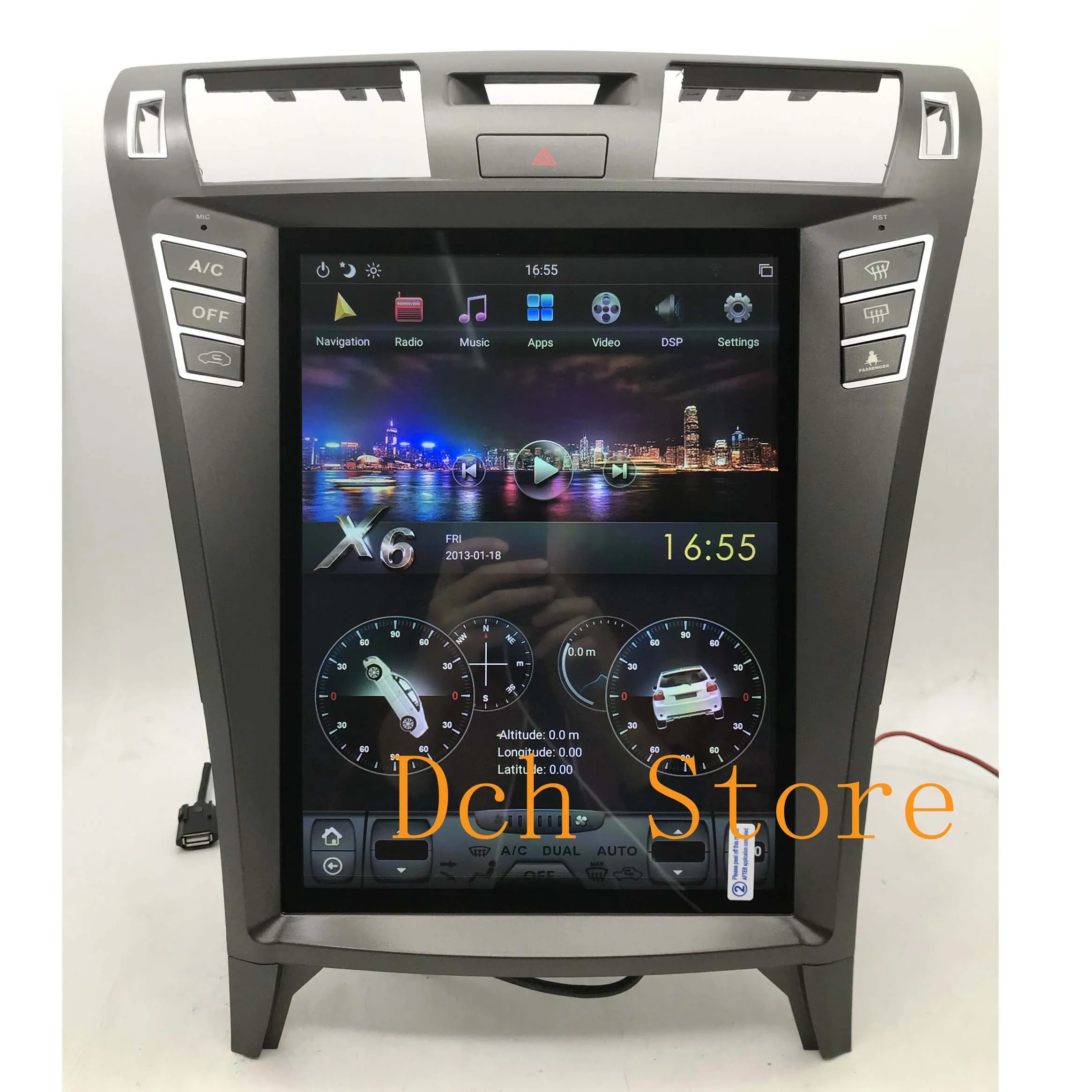 12,1 'tesla style Android 9,0 автомобильный DVD GPS навигатор для lexus LS LS460 LS600 2006-2012 Радио Стерео медиа PX6 DSP аудио