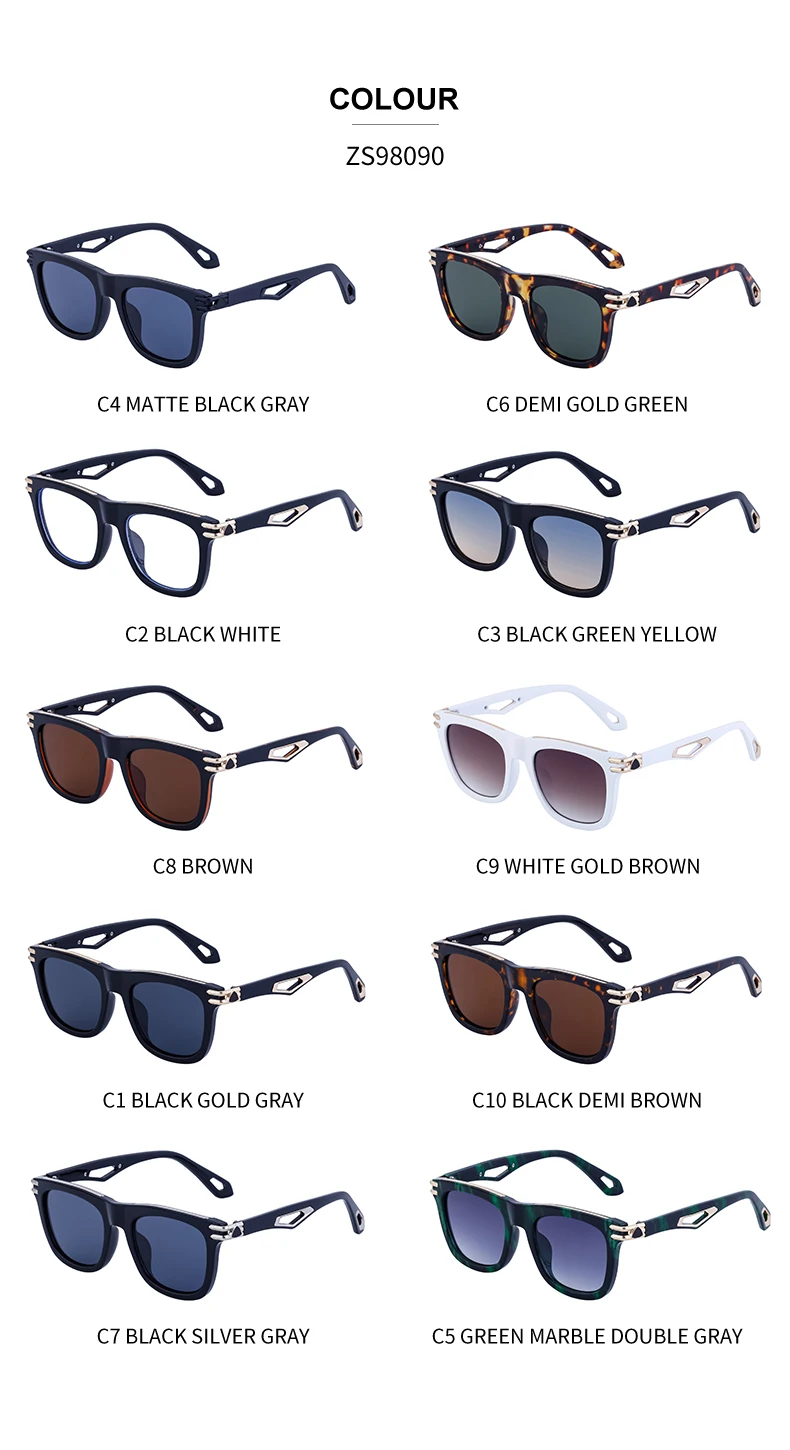 2023 cool fashion rivet sun glasses men custom logo women men wholesale square sunglasses