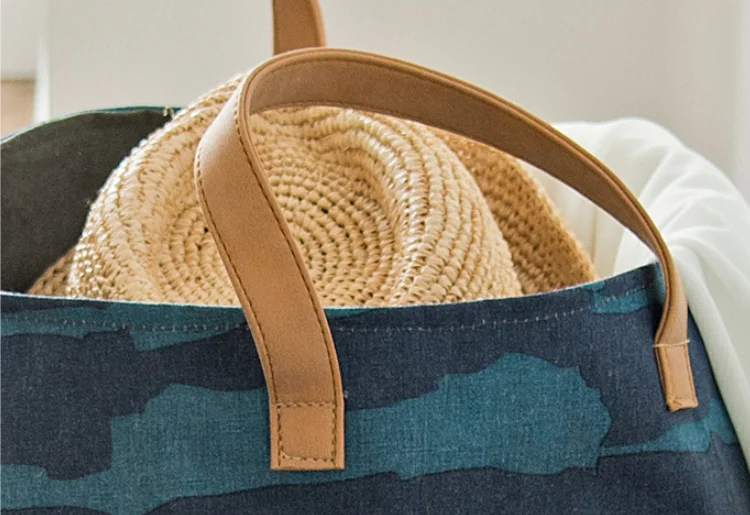 Home Organizer Custom Soft Woven Fabric Storage Laundry Baskets For Storing Toys