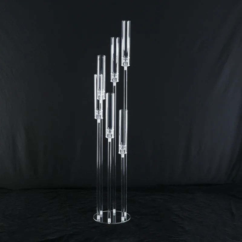 Acrylic Wedding Candle Holder Events Party Supplies Tall Wedding Candlestick Stand For Wedding Centerpieces Table Decoration