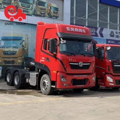 Hot Sale Dongfeng Tianlong 6x4 Used Tractor Truck 375HP LHD Trailer Head with Low Price and Low Consumption for Heavy Transport