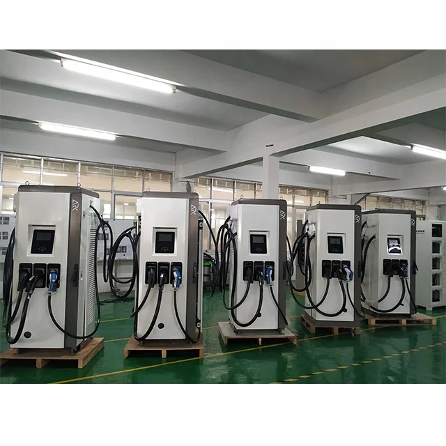 Зарядная станция EV DC 60 кВт с несколькими зарядными кабелями CCS + Chademo GBT OCPP 1.6J