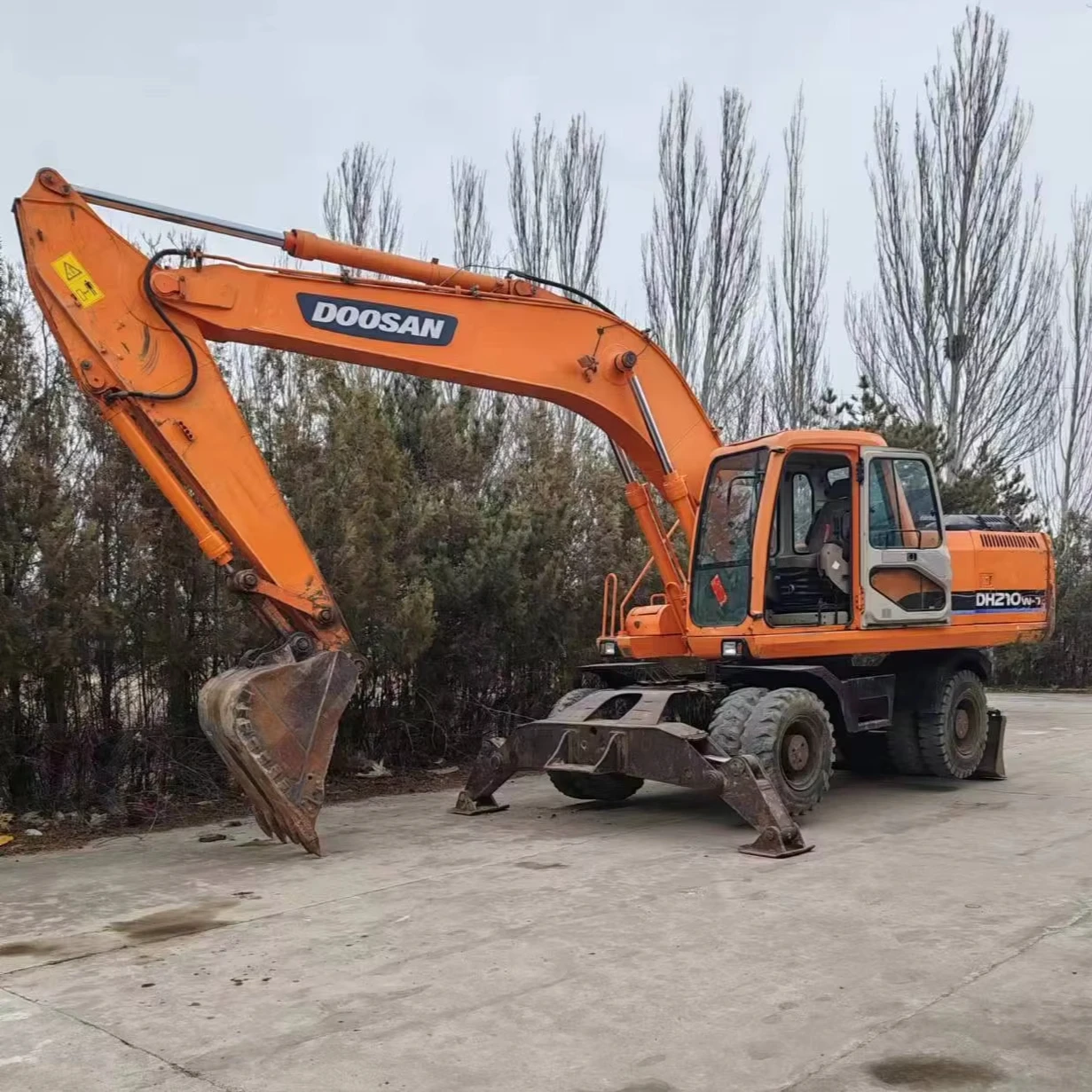 Экскаватор doosan 210w-7 с послепродажным обслуживанием и экскаватор для продажи в Корее Doosan210W-7