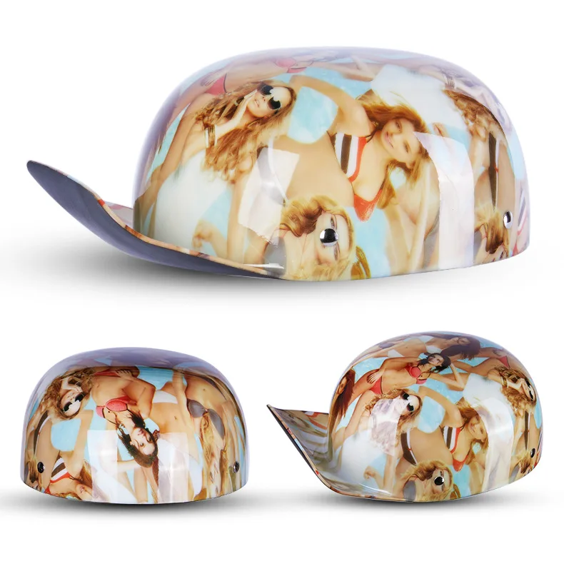 Factory custom China wholesale motorcycle helmet duck beak  baseball full face cat helmet motorcycle motor cycle helmets