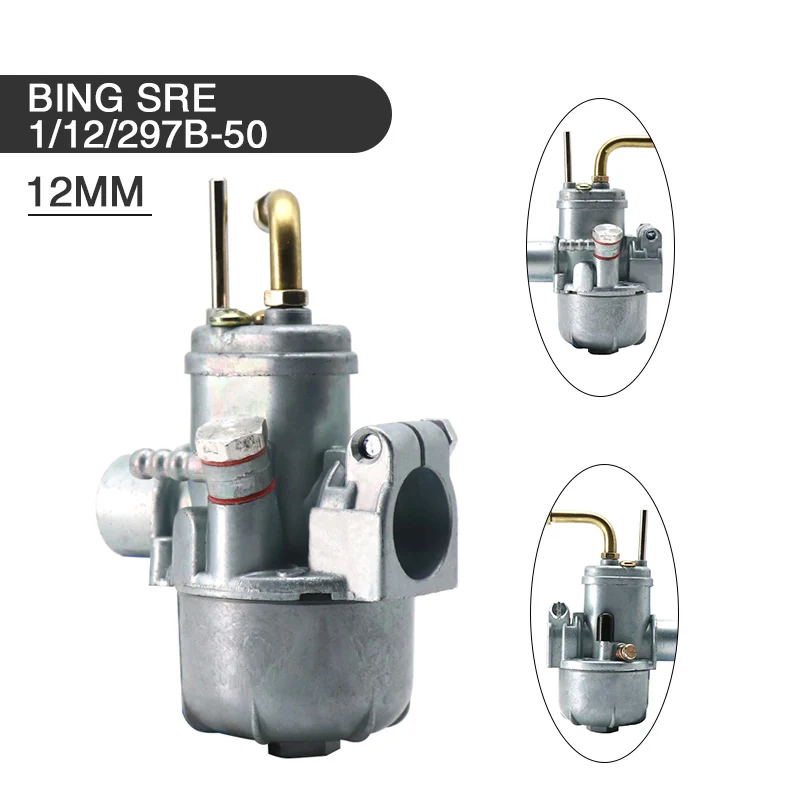 Racing Push Moped New 12mm Motorcycle Carburetor Carburador For BING SRE 1/12/297B-50  Motorbike