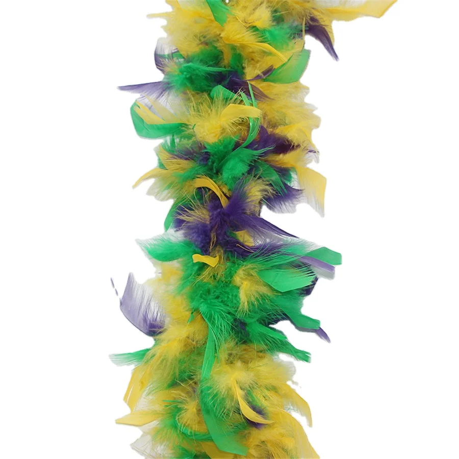 45 г 2 ярда Искусственное перо удаа цветное на Хэллоуин желтое зеленое фиолетовое чандель для