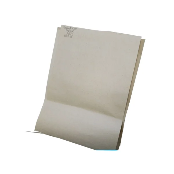 Unbleached bagasse pulp raw material